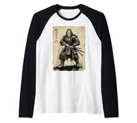 Bigfoot Samurai Katana Japanese Sasquatch Cryptid Vintage Raglan Baseball Tee