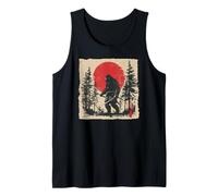 Bigfoot Samurai Sasquatch Ronin Japanese Ukiyo-e Art Tank Top