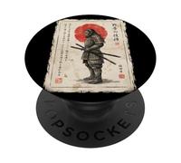 Bigfoot Samurai Scroll Vintage Japanese Calligraphy Sasquatc PopSockets Adhesive PopGrip