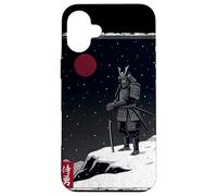 Bigfoot Samurai Warrior Full Armor Red Moon Yeti Sasquatch Case for iPhone 16 Plus