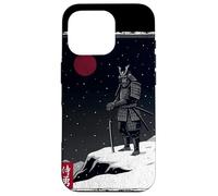 Bigfoot Samurai Warrior Full Armor Red Moon Yeti Sasquatch Case for iPhone 16 Pro