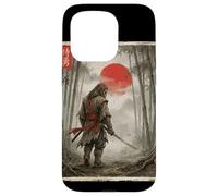 Bigfoot Samurai Warrior Japanese Ukiyo-e Style Sasquatch Case for iPhone 15 Pro