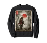 Bigfoot Samurai Warrior Japanese Ukiyo-e Style Sasquatch Sweatshirt