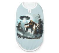Bigfoot Sasquatch Alien Dog Shirt Pet Clothes Summer T-Shirts Sleeveless Tank Top for Small Puppy Cat
