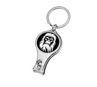 Bigfoot Sasquatch Face Nail Clippers Sharp Sturdy Fingernail Cutters with Bottle Opener Keychain