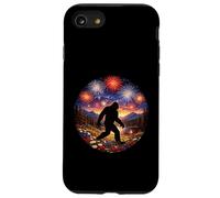 Bigfoot Sasquatch Fireworks Celebration, Independence Day Case for iPhone SE (2020) / 7/8