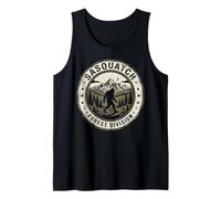 Bigfoot Sasquatch Forest Division Wilderness Trail Tank Top