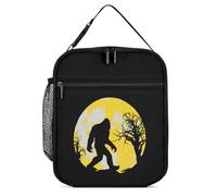 Bigfoot Sasquatch Full Moon Insulated Lunch Bag Reusable Cooler Lunchbox Tote Meal Container for Women Men