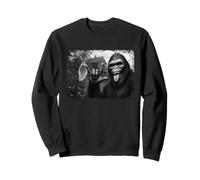 Bigfoot Sasquatch Halloween Pumpkin Ghost Funny Sweatshirt