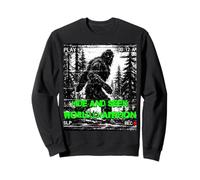 Bigfoot Sasquatch Hide and Seek World Champion Retro Cryptid Sweatshirt