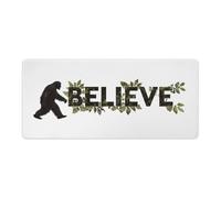 Bigfoot Sasquatch I Believe Cute Gaming Mousepad Rubber Base Desk Mat for Home Office Laptop Computer