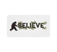Bigfoot Sasquatch I Believe Cute Gaming Mousepad Rubber Base Desk Mat for Home Office Laptop Computer