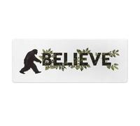 Bigfoot Sasquatch I Believe Cute Gaming Mousepad Rubber Base Desk Mat for Home Office Laptop Computer