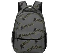 Bigfoot Sasquatch I Believe Travel Backpack 16 Inch Casual Shoulder Bag with Adjustable Shoulder Straps