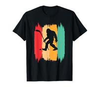 Bigfoot Sasquatch Ice Hockey Retro Vintage Sports Player T-Shirt