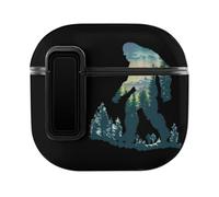 Bigfoot Sasquatch In The Forests Case Compatible with AirPods 4 Hard Earphone Case Protective Cover