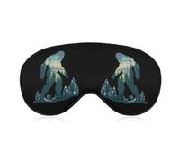 Bigfoot Sasquatch in The Forests Sleep Mask Soft Eye Mask Eye Cover Eyeshade Blindfold with Adjustable Strap