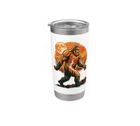 Bigfoot Sasquatch Moon Forest Cryptid Vintage Stainless Steel Insulated Tumbler