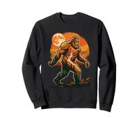 Bigfoot Sasquatch Moon Forest Cryptid Vintage Sweatshirt