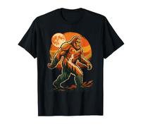 Bigfoot Sasquatch Moon Forest Cryptid Vintage T-Shirt