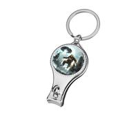 Bigfoot Sasquatch Nail Clippers Sharp Sturdy Fingernail Cutters with Bottle Opener Keychain
