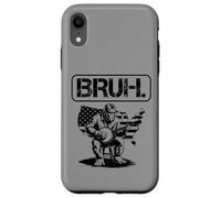 Bigfoot Sasquatch Playing Banjo, Bruh Meme Case for iPhone XR