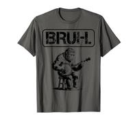 Bigfoot Sasquatch Playing Banjo, Bruh Meme T-Shirt