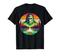 Bigfoot Sasquatch Sunset Retro Style Safari Vintage 70s T-Shirt
