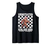 Bigfoot Sasquatch Undefeated Hide and Seek World Champion Tank Top