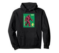 Bigfoot Sasquatch Vintage International Stamp Funny Pullover Hoodie