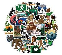 Bigfoot Savage Sticker Pack Large Feet Wilderness Sticker Set Waterproof Vinyl Sticker for Laptop Children Cars Motorcycle Bicycle Skateboard Luggage Suitcase Computer Sticker Graffiti Decal Pack of