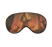Bigfoot Save Rabbits Forests Blackout Sleep Mask for Side Sleeper Soft Covers for Travel Essentials Nap