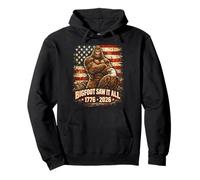 Bigfoot Saw It All 1776 2026 4th of July Pullover Hoodie