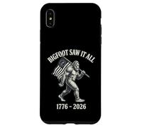 Bigfoot Saw It All 1776 2026 Patriotic America Cryptid Case for iPhone XS Max