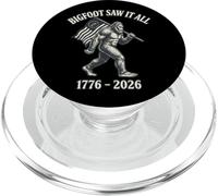 Bigfoot Saw It All 1776 2026 Patriotic America Cryptid PopSockets PopGrip for MagSafe
