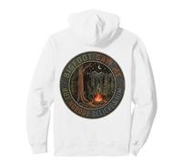 Bigfoot Saw Me Funny Badge Night Campfire Sasquatch Men Pullover Hoodie