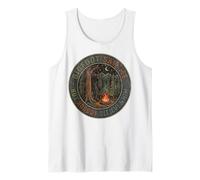 Bigfoot Saw Me Funny Badge Night Campfire Sasquatch Men Tank Top