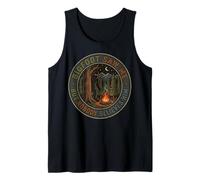 Bigfoot Saw Me Funny Badge Night Campfire Sasquatch Men Tank Top