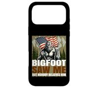 Bigfoot Saw Me, Funny Sasquatch Merica Rock American Flag Case for iPhone 17 Pro Max
