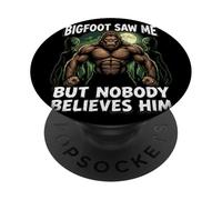 Bigfoot Saw Me Nobody Believes Him Bodybuilding Alien Gym PopSockets Adhesive PopGrip