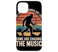 Bigfoot Saxophone Player Not All Who Wander Are Lost Jazz Case for iPhone 13