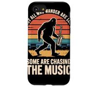 Bigfoot Saxophone Player Not All Who Wander Are Lost Jazz Case for iPhone SE (2020) / 7/8