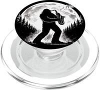 Bigfoot Saxophonist Marching Band PopSockets PopGrip for MagSafe