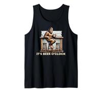 Bigfoot Says It's Beer O'Clock, Adult Bar Humor Tank Top