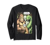 Bigfoot Selfie Alien Loch Ness Monster Funny Believer Long Sleeve T-Shirt