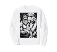 Bigfoot Selfie Alien Loch Ness Monster Funny Believer Sweatshirt