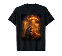Bigfoot Selfie Funny Shocking UFO Sighting Alien Invasion T-Shirt