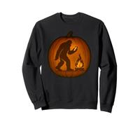 Bigfoot Smartphone Halloween Pumpkin Cell Phone Sweatshirt