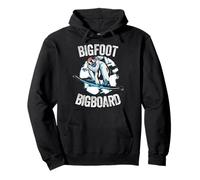 Bigfoot Snowboarding Shirt Funny Yeti Snowboard Sasquatch Pullover Hoodie