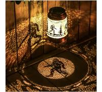 Bigfoot Solar Lanterns Outdoor Waterproof Hanging Solar Lights Big Foot Sasquatch Gifts for Men Women Metal Decorative LED Lanterns for Yard, Patio, Lawn, Tabletop, Pathway, Landscape, Garden Decor